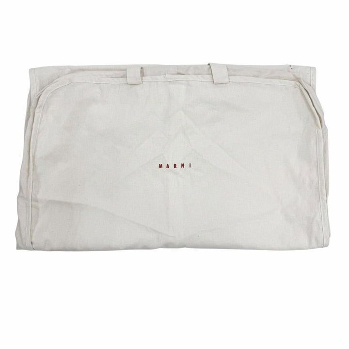 極美品◇MARNI マルニ 24AW GIMX0270Q0 ロングヘア ラムファー 羊革 シェアリングジャケット ネイビー 40 イタリア製 正規品 レディース