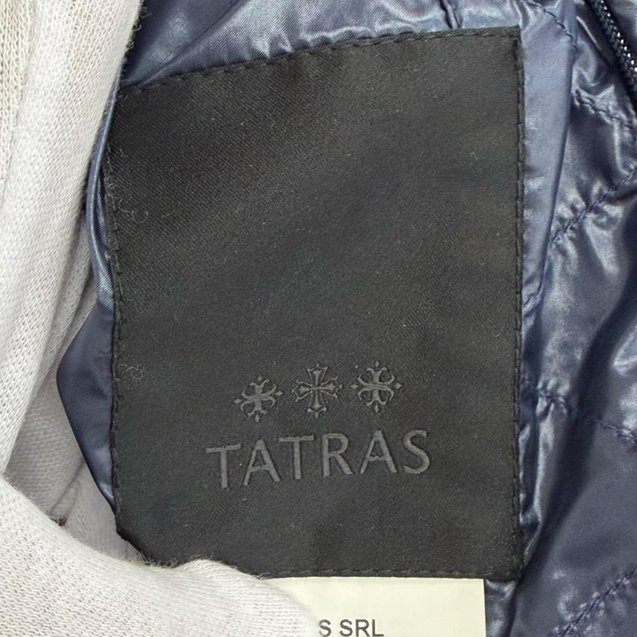 極美品△TATRAS タトラス 20AW LTA20A4706 ISERA イセラ ロゴワッペン ファー フード付き リバーシブル ダウンコート ネイビー 04 正規品