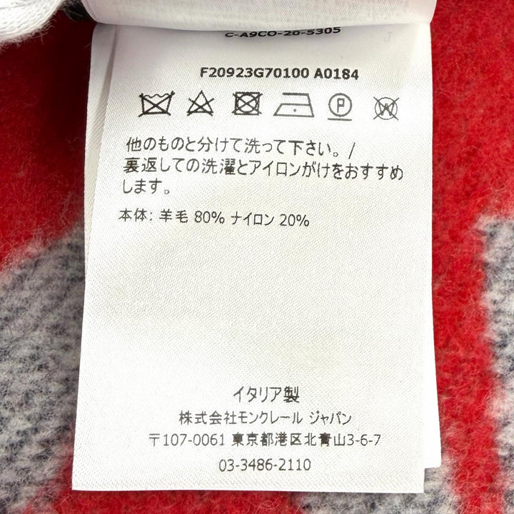 美品★MONCLER GENIUS 2 モンクレール ジーニアス 2 20-21AW UNI PONCHO PSYCHIC ADVISER LOVE CAREER MARRIAGE ウール ポンチョ 正規品