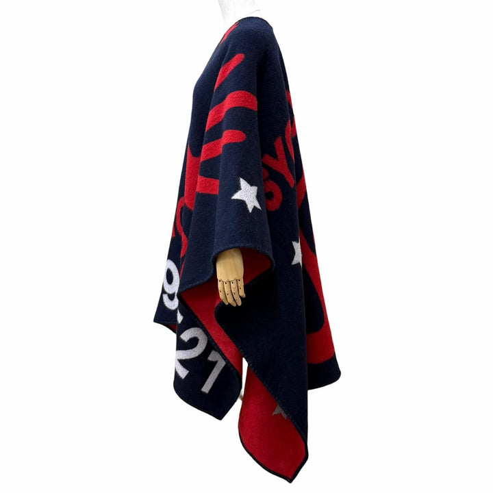 美品★MONCLER GENIUS 2 モンクレール ジーニアス 2 20-21AW UNI PONCHO PSYCHIC ADVISER LOVE CAREER MARRIAGE ウール ポンチョ 正規品