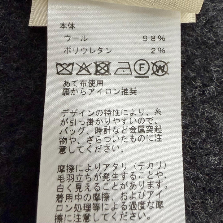 極美品◇HERMES エルメス H5H2723DA Cardigan epais manches longues メドールボタン ウール ロングカーディガン 36 英国製 正規品