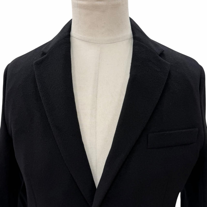 極美品▼DIOR ディオール オム 933C224A3225 カシミヤ100% ロゴ入りボタン シングルジャケット テーラード ブラック 46 正規品 メンズ