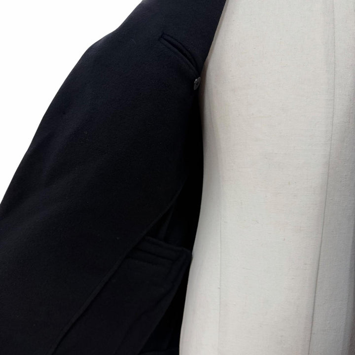 極美品▼DIOR ディオール オム 933C224A3225 カシミヤ100% ロゴ入りボタン シングルジャケット テーラード ブラック 46 正規品 メンズ