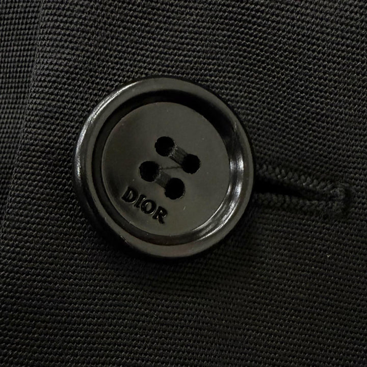 極美品□DIOR ディオール オム 933C220A4519 サドルポケット シングル テーラードジャケット ブラック 44 イタリア製 正規品 メンズ