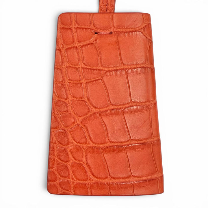 未使用品◇Loro Piana ロロピアーナ FAL4571 クロコダイル レザー キーケース キーホルダー レッド系 イタリア製 レディース 箱付き
