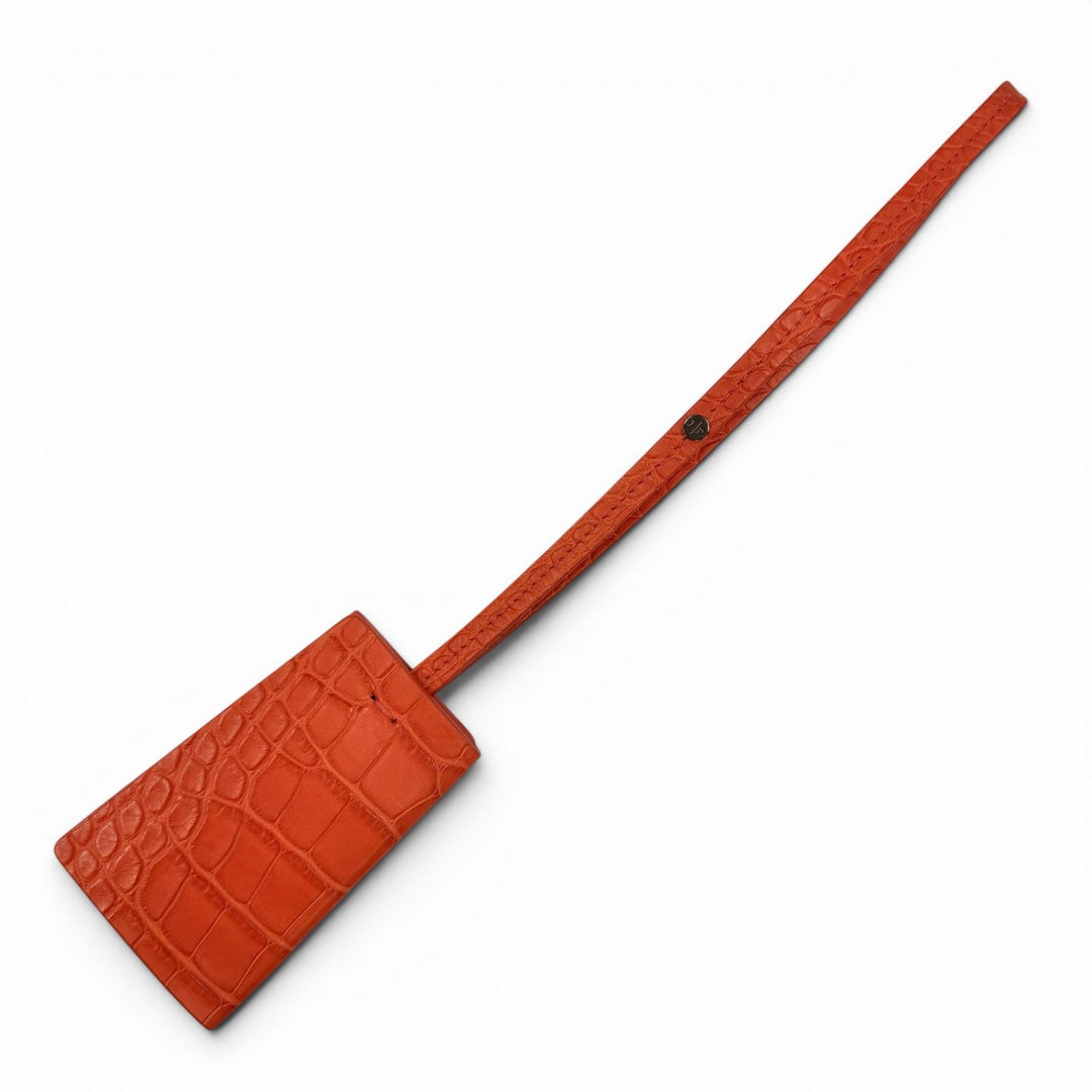 未使用品◇Loro Piana ロロピアーナ FAL4571 クロコダイル レザー キーケース キーホルダー レッド系 イタリア製 レディース 箱付き