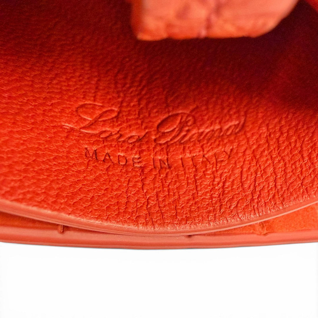 未使用品◇Loro Piana ロロピアーナ FAL4571 クロコダイル レザー キーケース キーホルダー レッド系 イタリア製 レディース 箱付き