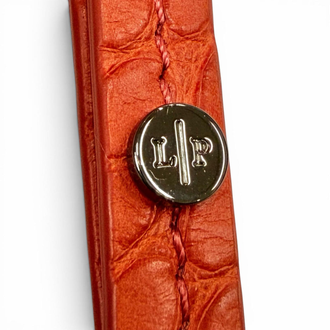 未使用品◇Loro Piana ロロピアーナ FAL4571 クロコダイル レザー キーケース キーホルダー レッド系 イタリア製 レディース 箱付き