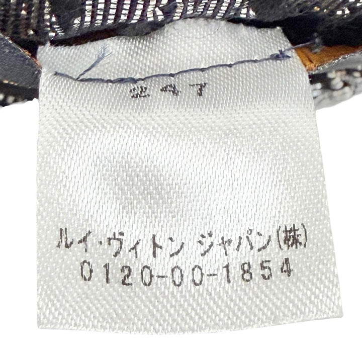 美品△LOUIS VUITTON ルイヴィトン M75833 エシャルプ ロゴマニアシャイン ウール シルク モノグラム フリンジ マフラー ブラック 正規品