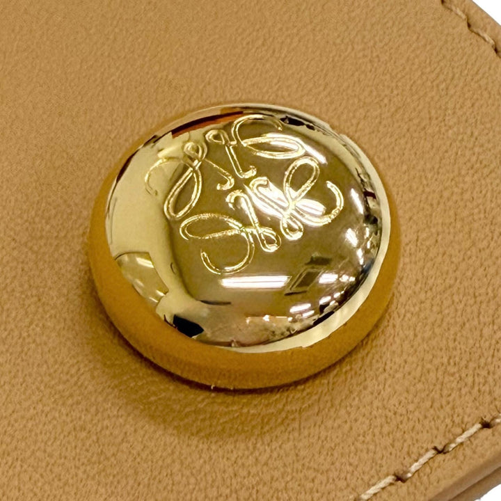 未使用品△LOEWE ロエベ CPBPR12X01 ペブル ダイスポケット クラシックカーフ アナグラム金具 ショルダーバッグ ウォームデザート 箱袋付