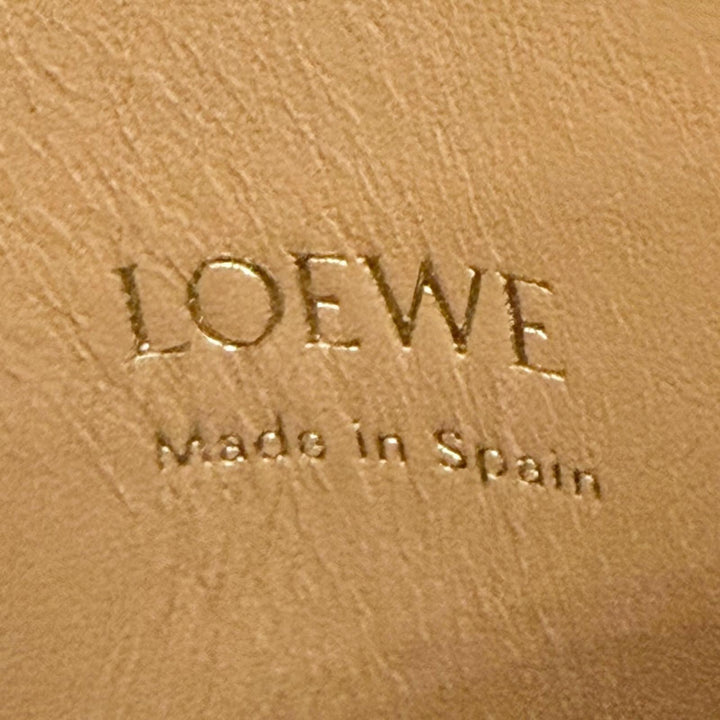 未使用品△LOEWE ロエベ CPBPR12X01 ペブル ダイスポケット クラシックカーフ アナグラム金具 ショルダーバッグ ウォームデザート 箱袋付