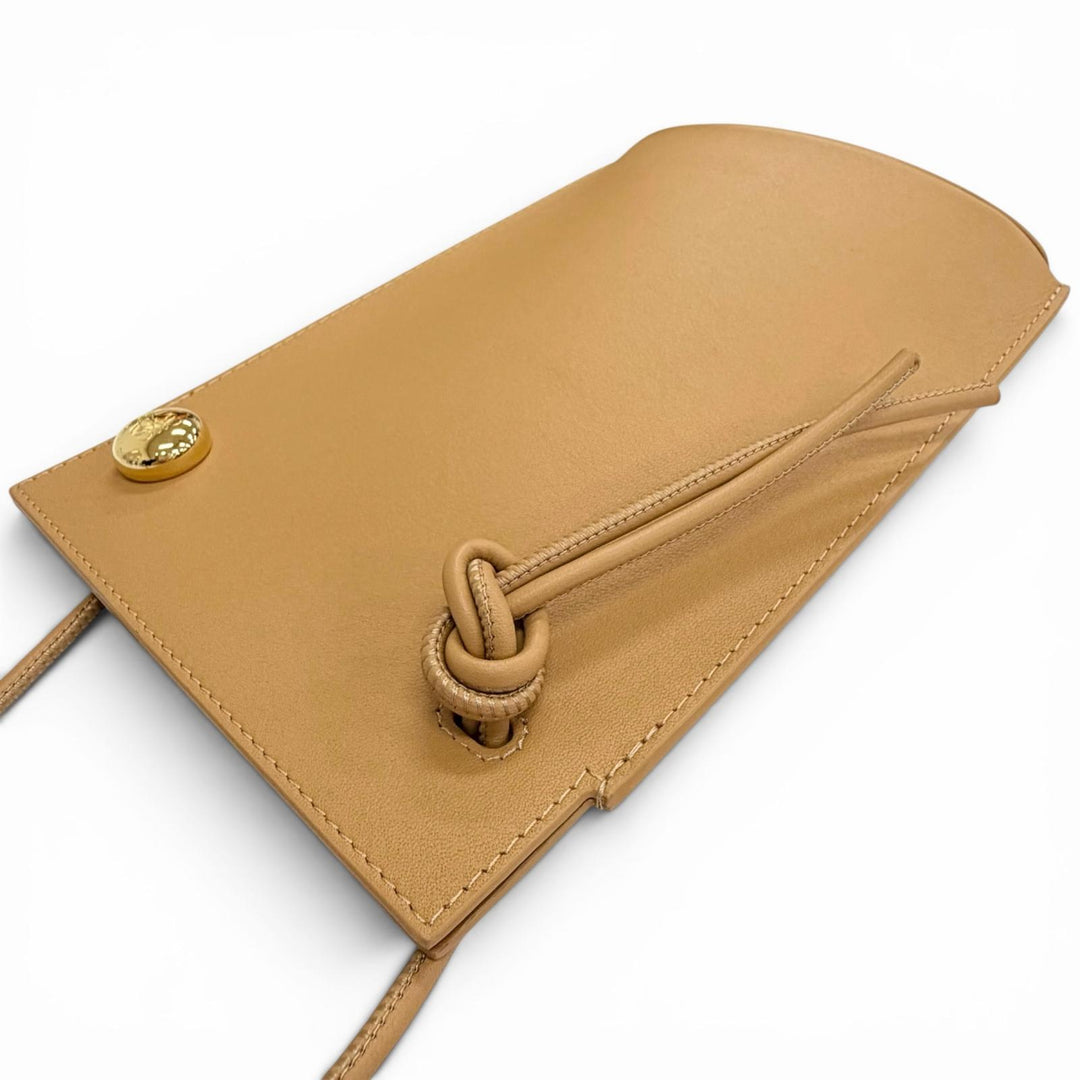 未使用品△LOEWE ロエベ CPBPR12X01 ペブル ダイスポケット クラシックカーフ アナグラム金具 ショルダーバッグ ウォームデザート 箱袋付