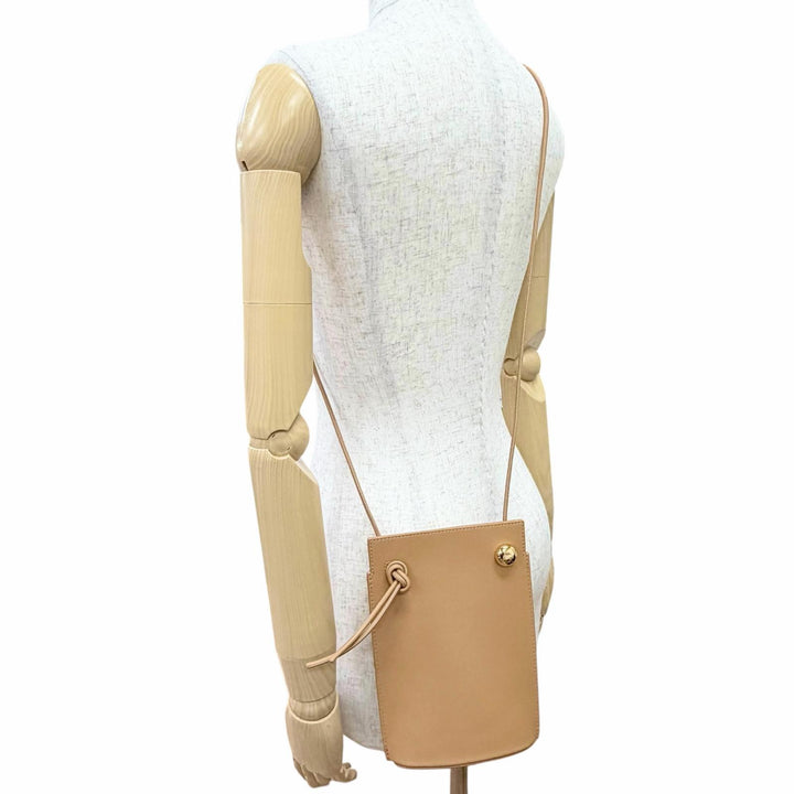 未使用品△LOEWE ロエベ CPBPR12X01 ペブル ダイスポケット クラシックカーフ アナグラム金具 ショルダーバッグ ウォームデザート 箱袋付
