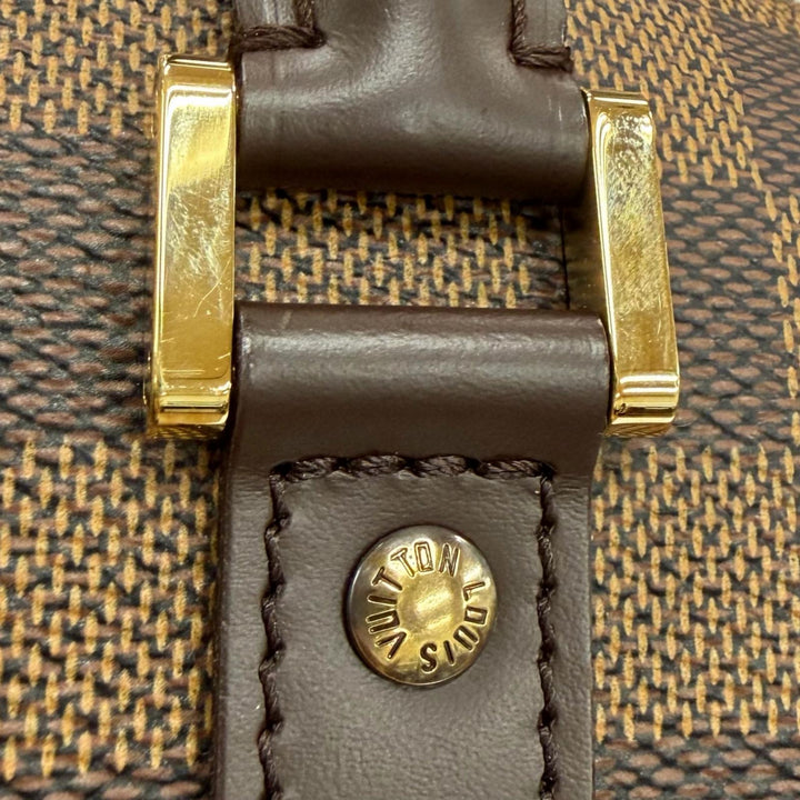 未使用品◇LOUIS VUITTON ルイヴィトン N41434 リベラMM ダミエキャンバス レザーハンドバッグ ブラウン ゴールド金具 スペイン製 袋付き
