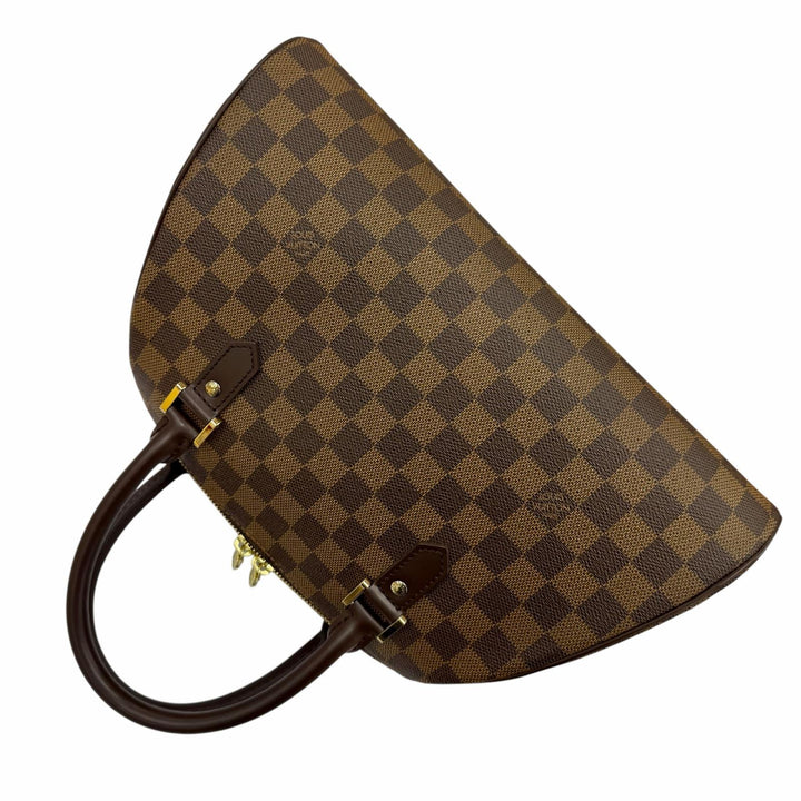 未使用品◇LOUIS VUITTON ルイヴィトン N41434 リベラMM ダミエキャンバス レザーハンドバッグ ブラウン ゴールド金具 スペイン製 袋付き