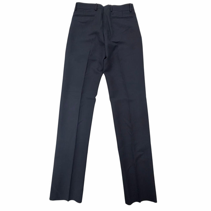 未使用品□DIOR ディオール オム 013C120A4441 ウール モヘア シングル スラックス トラウザーズパンツ ネイビー 44 イタリア製 正規品