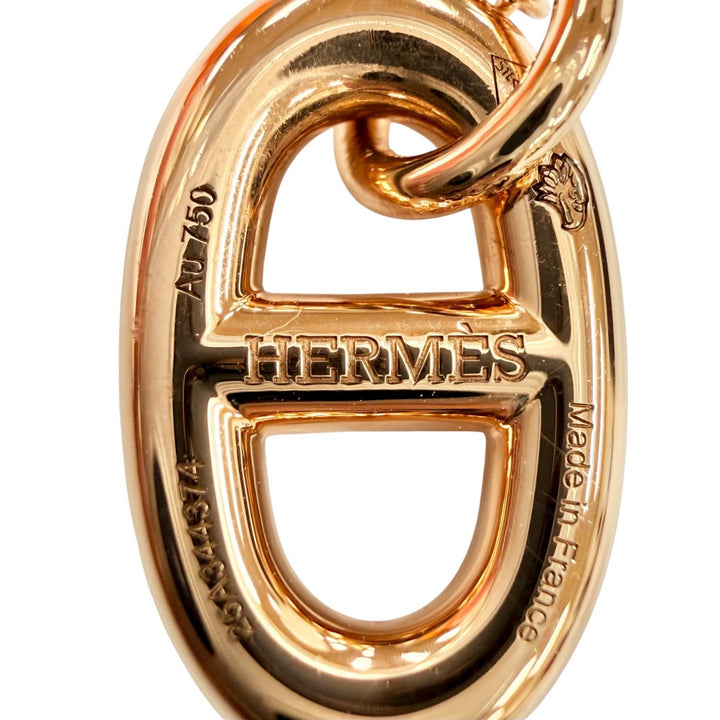 極美品◇HERMES エルメス 25A344374 ファランドール PM シェーヌダンクル 750(PG) ネックレス ピンクゴールド フランス製 重量5.17g 箱付