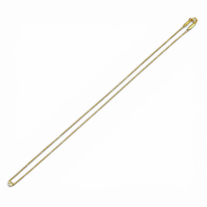 美品★TIFFANY&amp;Co. ティファニー エルサペレッティ バイザヤード 1P ダイヤ ネックレス 750(YG) 約0.03ct 直径約3.4㎜ 総重量1.98g