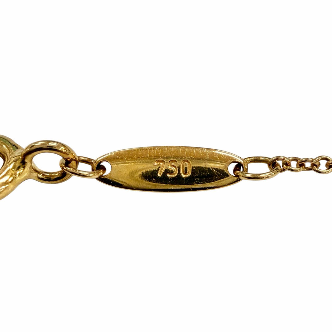 美品◇TIFFANY&amp;Co. ティファニー バイザヤード 750 YG ダイヤ1P約0.12ct 枠直径約4.45mm 09年1月購入 ネックレス 重量1.9g 箱・保存袋付