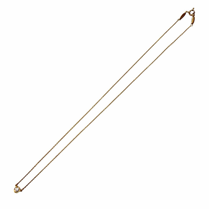 美品◇TIFFANY&amp;Co. ティファニー バイザヤード 750 YG ダイヤ1P約0.12ct 枠直径約4.45mm 09年1月購入 ネックレス 重量1.9g 箱・保存袋付