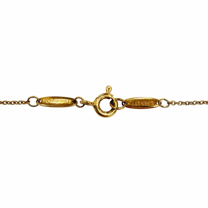 美品◇TIFFANY&amp;Co. ティファニー バイザヤード 750 YG ダイヤ1P約0.12ct 枠直径約4.45mm 09年1月購入 ネックレス 重量1.9g 箱・保存袋付