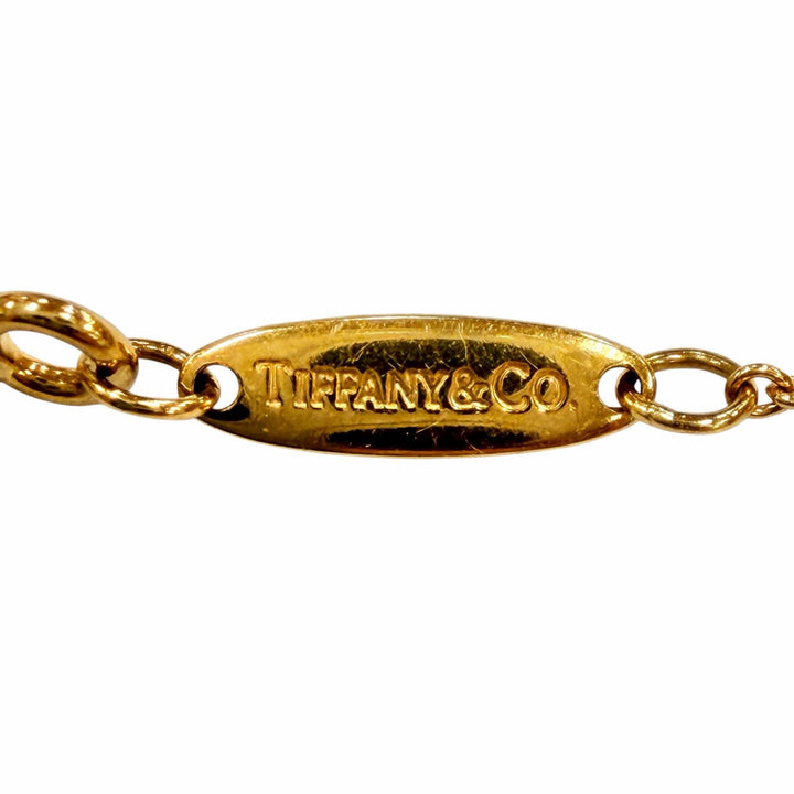 美品◇TIFFANY&amp;Co. ティファニー バイザヤード 750 YG ダイヤ1P約0.12ct 枠直径約4.45mm 09年1月購入 ネックレス 重量1.9g 箱・保存袋付