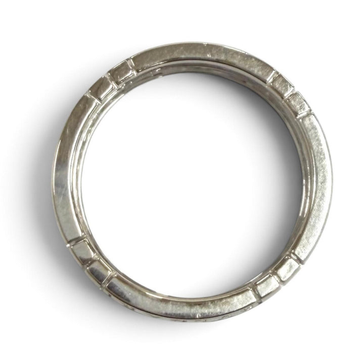 美品★BVLGARI ブルガリ AU750 パレンテシ オープンワーク リング 指輪 ホワイトゴールド 63（JP22号相当） 重量7.64g メンズ 箱付き