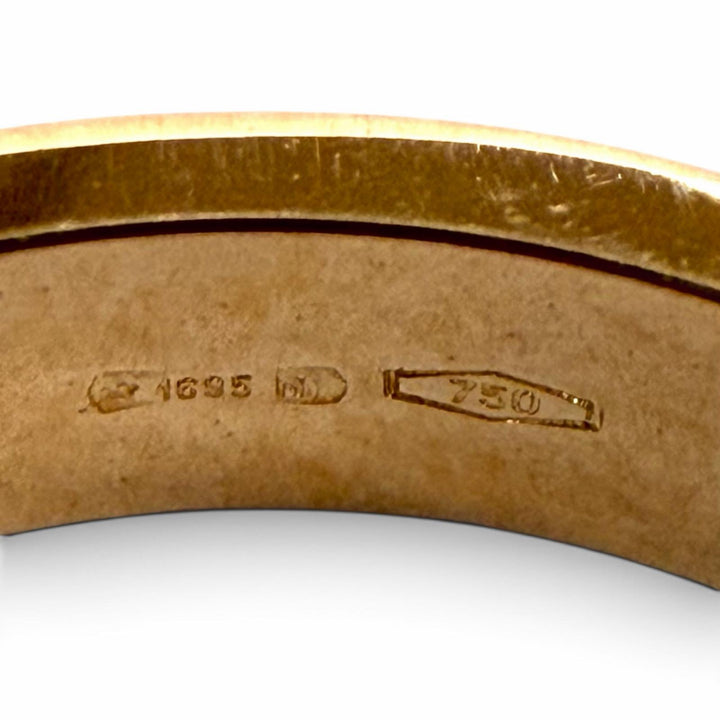 極美品★GUCCI グッチ 660070 アイコン リング 750(PG) 指輪 ピンクゴールド JP13号 イタリア製 重量3.69g レディース 箱・保存袋付き