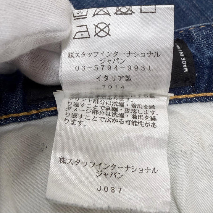 【ドンドン見直し】美品□DSQUARED2 ディースクエアード 20SS S71LB0725 ダメージ加工 ジーンズ デニムパンツ ブルー 42 伊製 正規品