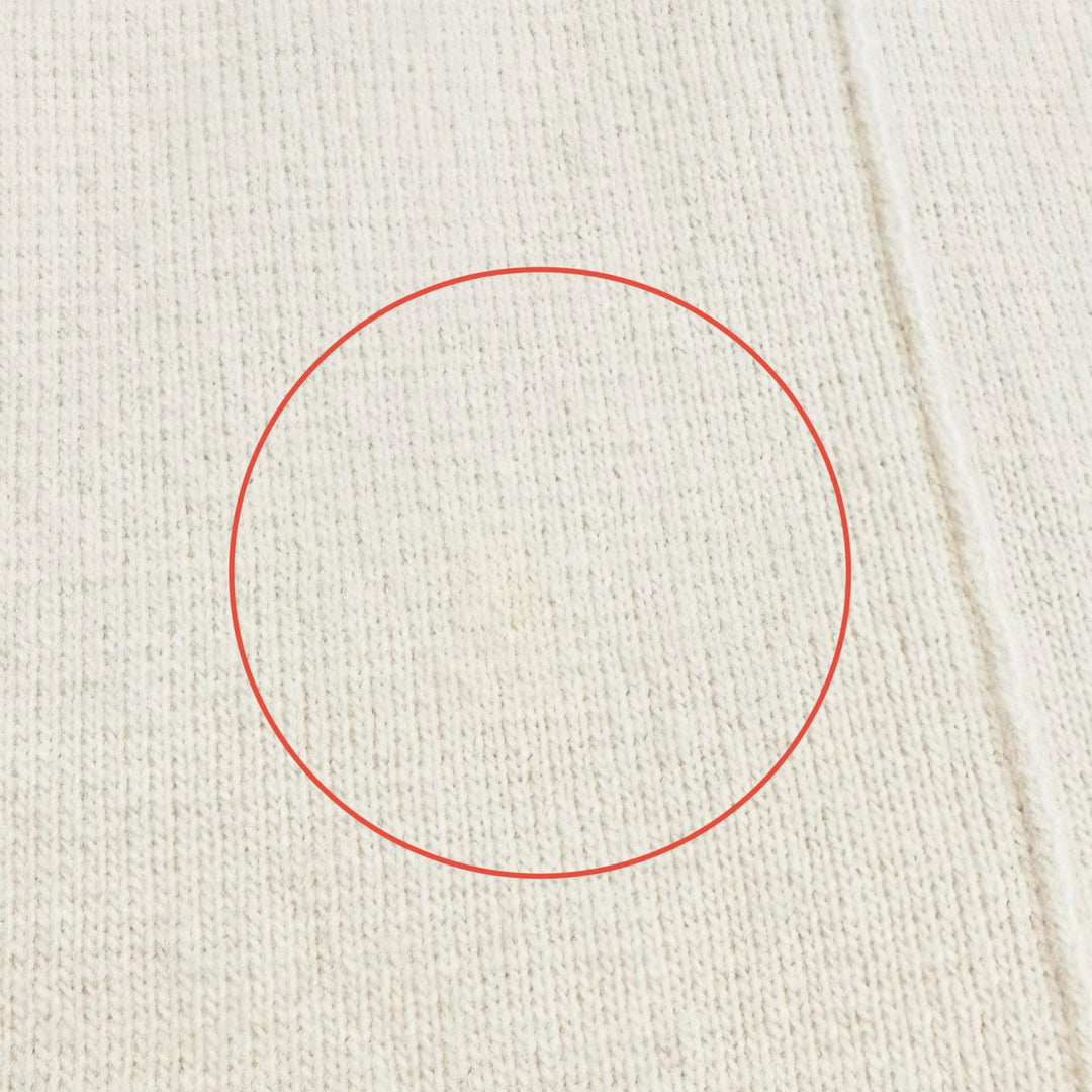 極美品△BLAMINK ブラミンク 7913-230-0247 ウール カシミヤ 12G ハイネック ロングスリーブ プルオーバー ニット アイボリー 36 正規品
