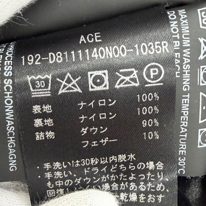 極美品△DUVETICA デュベティカ D8111140N00 ACE アチェ フード付き ダウンコート ミドル丈 ブラック 42 正規品 レディース オススメ◎
