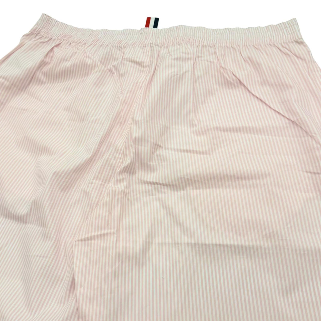 美品▼THOM BROWNE トムブラウン MPJ001A-08068680 コットン100% ストライプ柄 パジャマ セットアップ ピンク 4 正規品 メンズ 保存袋付