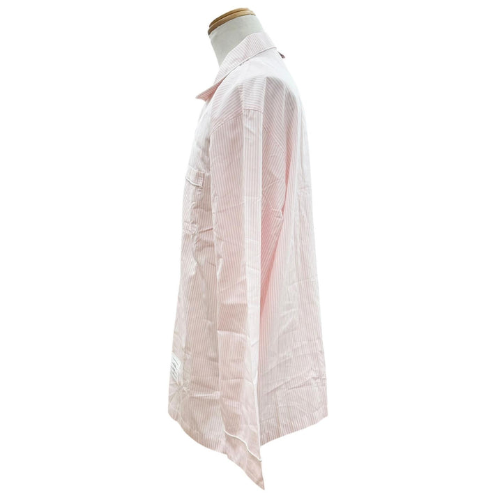 美品▼THOM BROWNE トムブラウン MPJ001A-08068680 コットン100% ストライプ柄 パジャマ セットアップ ピンク 4 正規品 メンズ 保存袋付