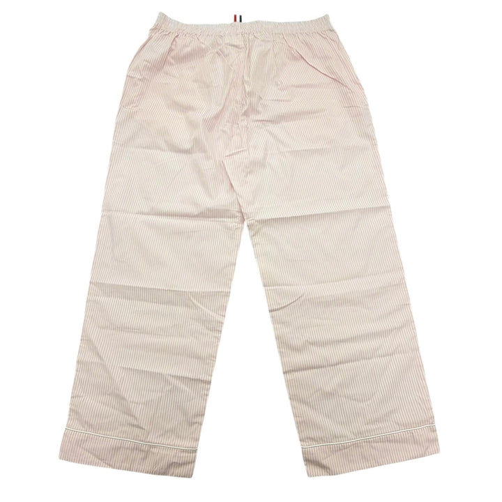 美品▼THOM BROWNE トムブラウン MPJ001A-08068680 コットン100% ストライプ柄 パジャマ セットアップ ピンク 4 正規品 メンズ 保存袋付