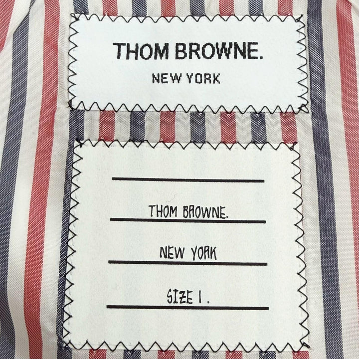 未使用品△THOM BROWNE トムブラウン MGC120B-05610 ウール100％ グレンチェック柄 ミニスカート グレー 1 日本製 正規品 レディース