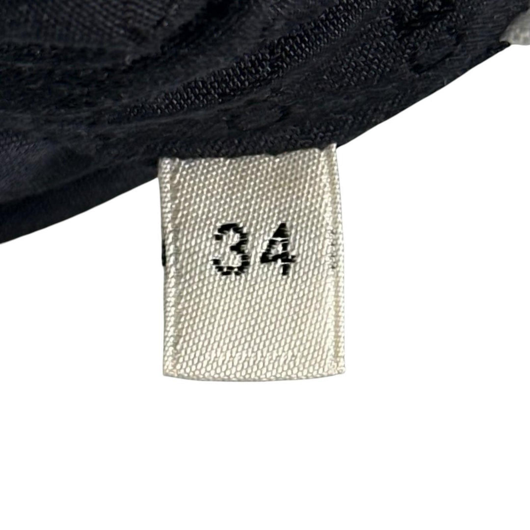 美品▲CELINE セリーヌ 2J765649Y ウール100％ パイピング トラペーズミニ スカート ネイビー ホワイト 34 イタリア製 正規品 レディース