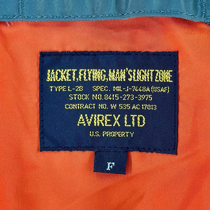 未使用品▲AVIREX アヴィレックス 6172116 L-2 5th AIR FORCE 米第5空軍第6147戦術管制群 イーグル フライトジャケット カーキ F 正規品