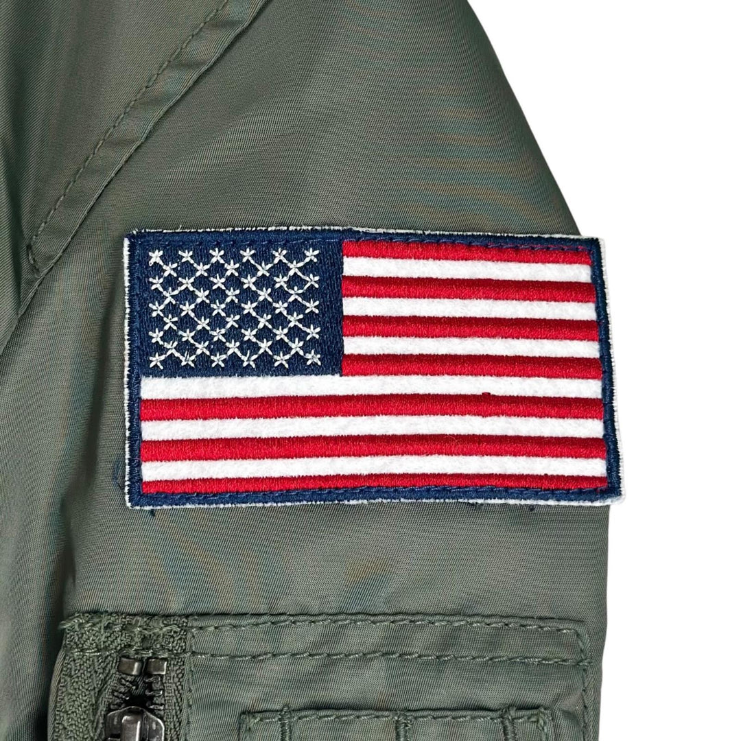 未使用品▲AVIREX アヴィレックス 6172116 L-2 5th AIR FORCE 米第5空軍第6147戦術管制群 イーグル フライトジャケット カーキ F 正規品