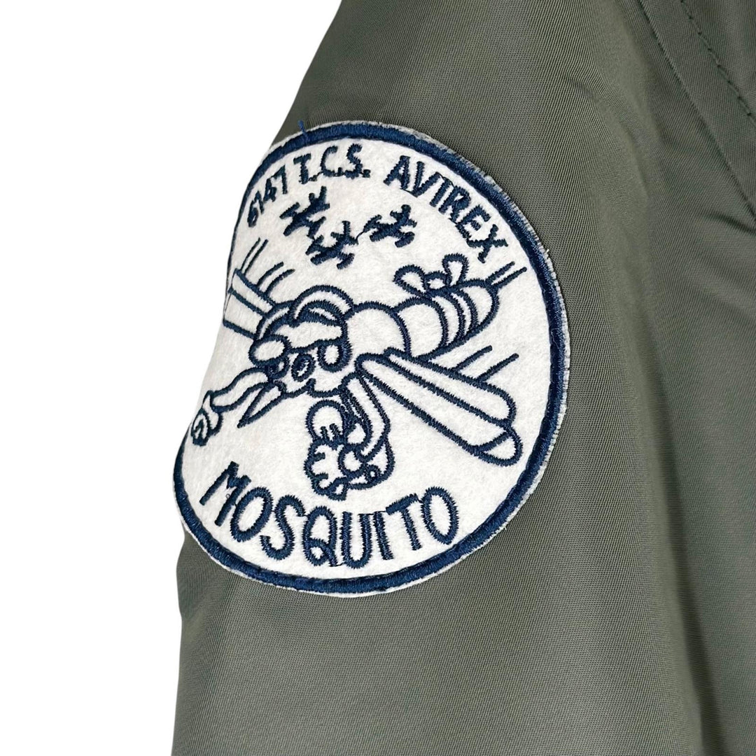 未使用品▲AVIREX アヴィレックス 6172116 L-2 5th AIR FORCE 米第5空軍第6147戦術管制群 イーグル フライトジャケット カーキ F 正規品