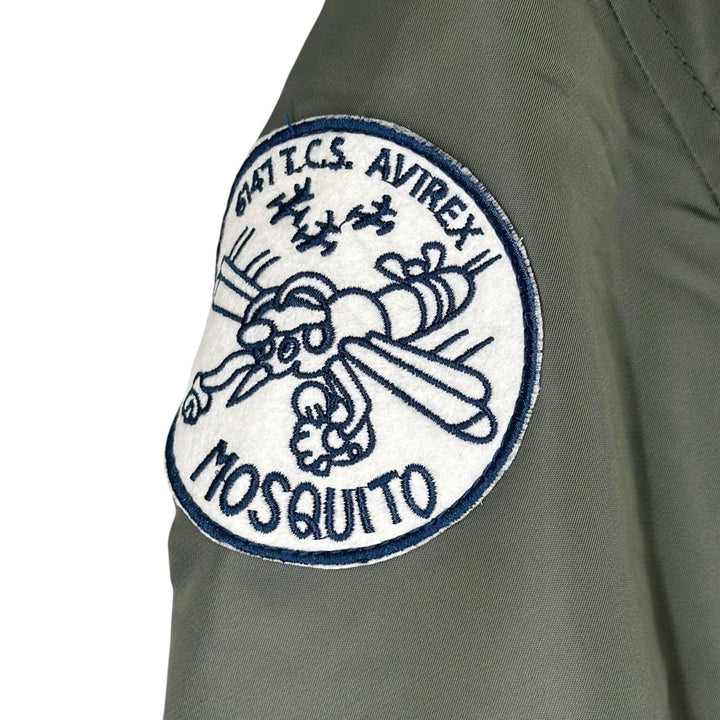 未使用品▲AVIREX アヴィレックス 6172116 L-2 5th AIR FORCE 米第5空軍第6147戦術管制群 イーグル フライトジャケット カーキ F 正規品