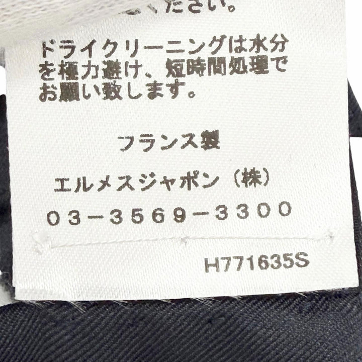 未使用品△HERMES エルメス H771635S ドサール コーチング シルク100％ ジャガード織り ショルダーショール ポンチョ ネイビー 正規品