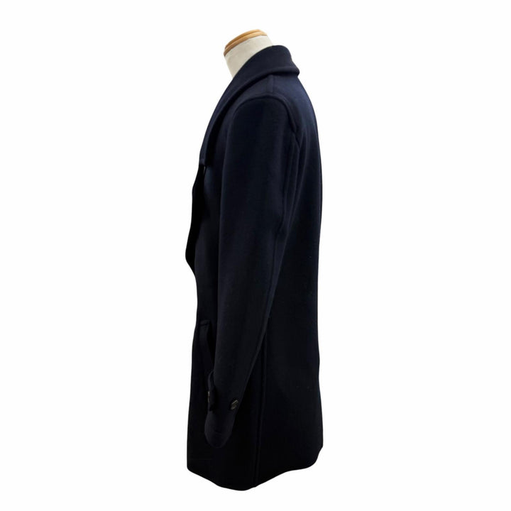美品▼COMME des GARCONS HOMME PLUS コムデギャルソンオムプリュス PD-C005 ウール90% ダブルブレスト コート ブラック S 正規品 メンズ