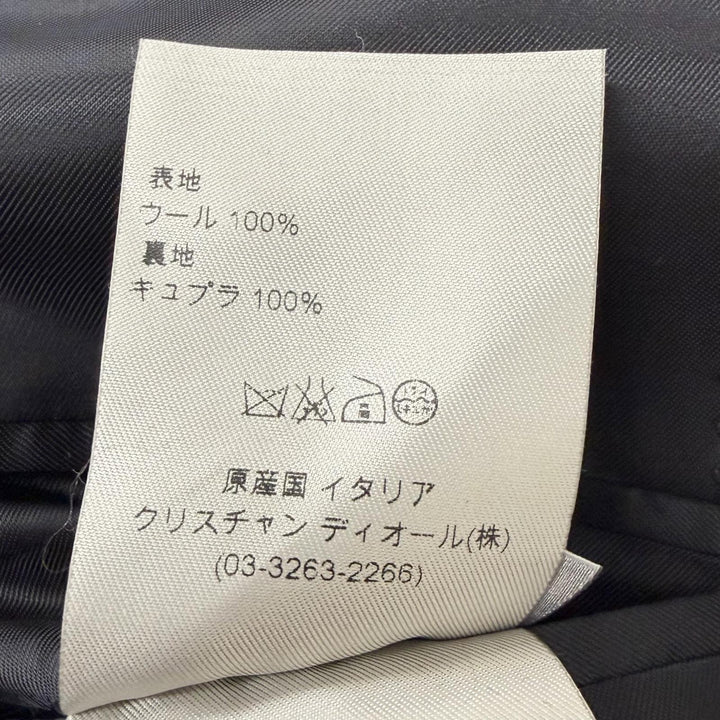 美品□Dior HOMME ディオールオム 003C207A0559 ナローラペル シングル テーラードジャケット ブラック 44 イタリア製 正規品 メンズ　