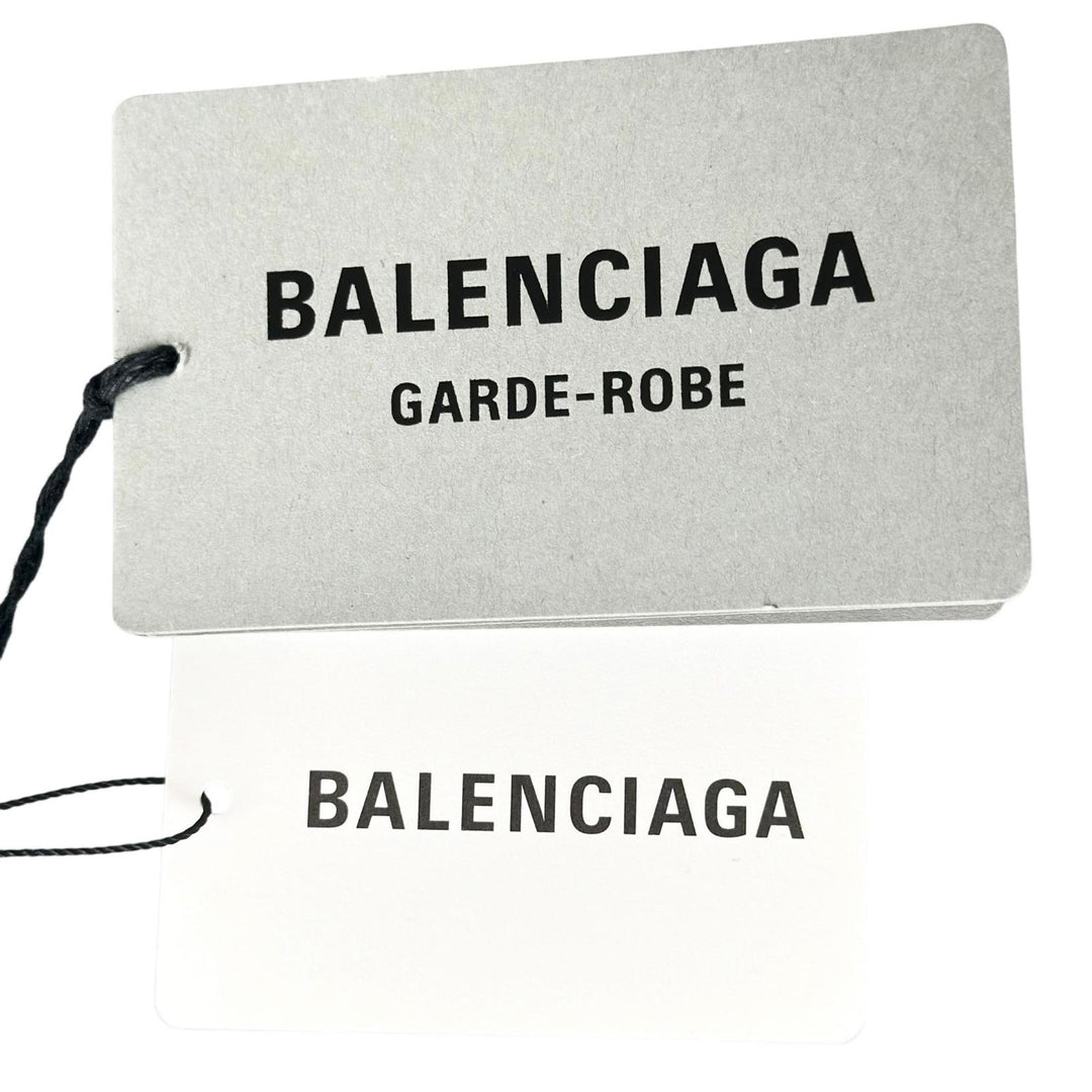 未使用品▲BALENCIAGA バレンシアガ 24SS 773285 コットン モックネック 長袖Ｔシャツ ブラック S ポルトガル製 正規品 レディース