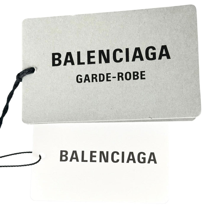 未使用品▲BALENCIAGA バレンシアガ 24SS 773285 コットン モックネック 長袖Ｔシャツ ブラック S ポルトガル製 正規品 レディース