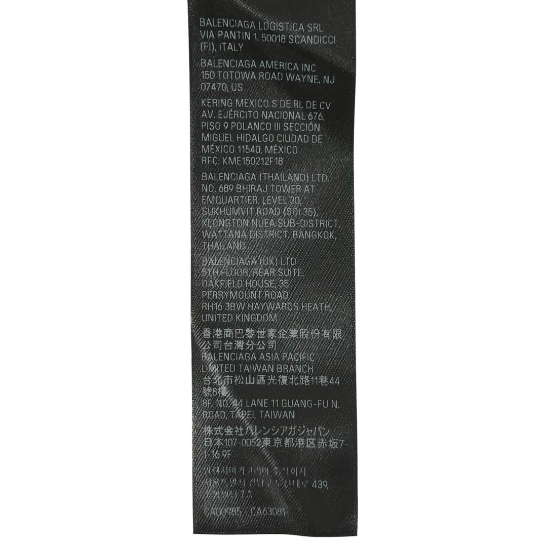 未使用品▲BALENCIAGA バレンシアガ 24SS 773285 コットン モックネック 長袖Ｔシャツ ブラック S ポルトガル製 正規品 レディース