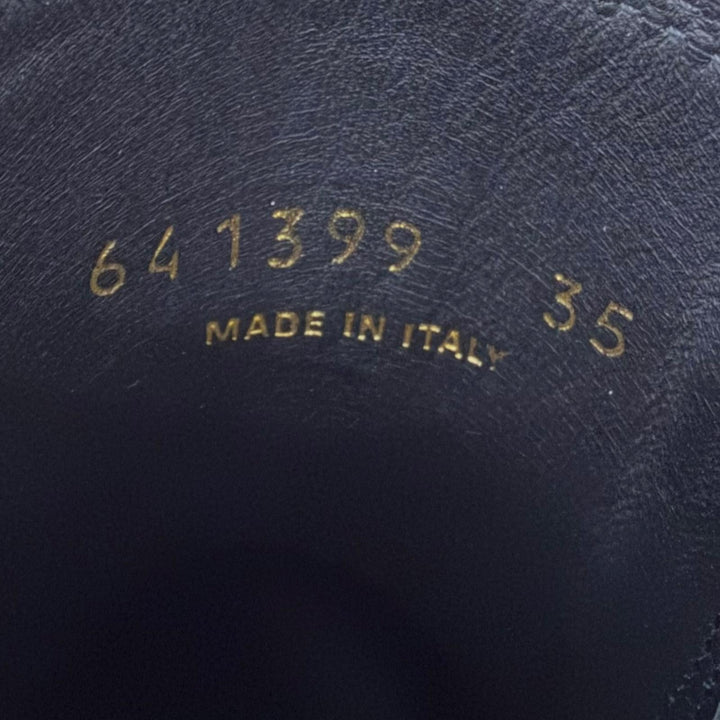 美品□BALENCIAGA バレンシアガ 641399 TRACTOR BOOTIE レザー サイドゴア チェルシーブーツ 黒 35 イタリア製 レディース 保存袋付き