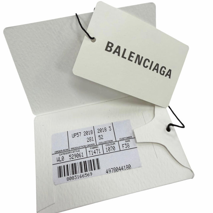 未使用品▼BALENCIAGA バレンシアガ 529061 キャメル ウール ロゴ柄 Vネック ジャガードニット セーター ブラック 38 伊製 正規品 メンズ