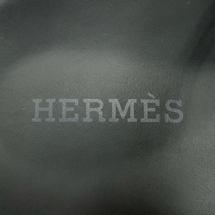 未使用品◇HERMES エルメス FR241017Z エクストラ シェーヌダンクル ラバー サンダル ブラック 35 イタリア製 レディース 箱・保存袋付き