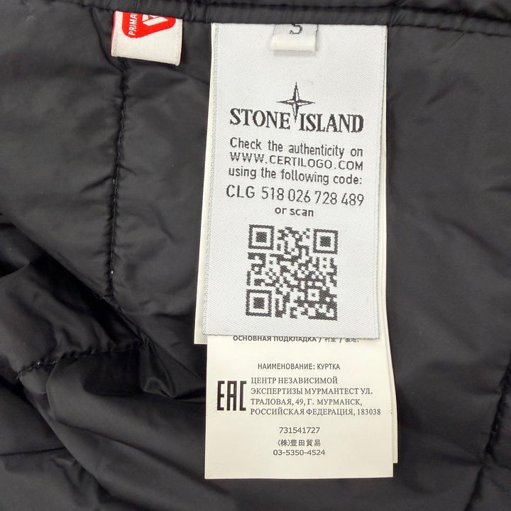 未使用品▼STONE ISLAND ストーンアイランド 731541727 ワッペン付き WZIPUP 中綿入り コート カーキ S 正規品 ガーメント・ハンガー付き